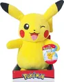 Produktbild: Pokemon Plüschfigur Wave 6 (30cm) Kuscheltier Stofftier-Pikachu zwinkernd