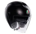Produktbild: Helm Jet AGV Irides Mono Matt Black Schwarz Matt Mit Doppelt Visier Größe M