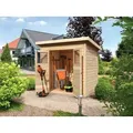 Produktbild: Karibu Gartenhaus KARIBU Gartenhaus Merseburg 240×175 cm 14 mm, BxT: 240x175 cm 240 cm x 175 cm