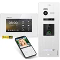 Produktbild: Balter EVO-HD Video Türsprechanlage mit Fingerprint, Video Türklingel, Smartphone App,1 Familienhaus, 1x 7 Zoll Monitore, Türklingel mit Kamera Full HD, 2 Draht Bus, 175° Weitwinkel, RFID,1080P