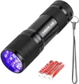Produktbild: Lepro LED UV Schwarzlicht Taschenlampe mit 9 LEDs Mini UV Lampe Ultraviolettes
