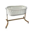 Produktbild: babyGo Beistellbett Babybett 55x103 cm Liegefläche 9 kg Fahrbar Beige Weiß