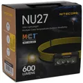 Produktbild: Nitecore NU27 LED Kopflampe, Stirnlampe, Headlamp, USB-C, max. 600 Lumen schwarz