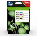 Produktbild: HP 963XL Tintenstrahl Tintenpatrone - CMYK - Original - Blisterverpackung - 4 Pack - Tintenstrahl - 4er Pack