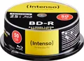 Produktbild: Intenso Blu-ray-Rohling 25 Rohlinge Blu-ray BD-R Dual Layer full printable 50GB 6x Spindel
