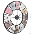 Produktbild: vidaXL Wanduhr Vintage mit Quarzwerk 60 cm XXL