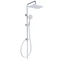 Produktbild: YEAUPE PRO Duschsystem ohne Armatur, Chrom-Edelstahl Duschset, 30x20cm Quadratische Regenduschekopf, 3 Strahlarten ABS Handbrause Duschkopf, 65-102cm Höhenverstellbare Duschstange