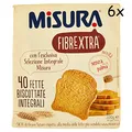 Produktbild: 6x Misura Fibraextra Fette Biscottate Vollkorn Zwieback gebackenem Brot 320g