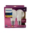 Produktbild: 2er-Set Philips Classic LED Birne 10.5W warmweiss E27 763695