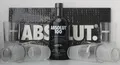 Produktbild: Absolut Vodka 100 Premium Wodka + 6 Gläser + Barmatte NEU OVP 50% Luxus
