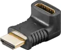 Produktbild: Goobay HDMI-Winkeladapter 90° vertikal, 8K @ 60 Hz, vergoldet (65744)