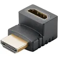 Produktbild: Goobay HDMI-Adapter 65744, 90 Grad gewinkelt, nach oben, HDMI Buchse auf HDMI Stecker