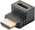 Produktbild: HDMI™-Winkeladapter 90° vertikal, 8K/60Hz HDMI™-BuchseStecker (Typ A), schwarz