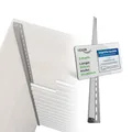 Produktbild: HEXIM Siding Fassadenpaneele außen Fassadenverkleidung wetterfest Kunststoffpanelee PVC-U Verkleidung Außenwand Hausverkleidung UV-beständig - (J-Profil weiß)