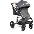 Produktbild: Moni Kinderwagen, Schwarz, Metall, 70x110x95 cm, unisex, Baby on Tour, Kinderwagen, Kombikinderwagen