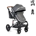 Produktbild: Moni Kinderwagen Gala Tragetasche Sportsitz umbaubar Wickeltasche Sitz umkehrbar schwarz