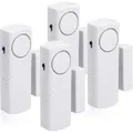 Produktbild: kwmobile 4er Set Fensteralarm Einbruchschutz Tür - 4x akustischer Fenster Alarm ohne Batterien - Fenstersicherung Einbruchschutz - 100dB Lautstärke