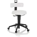 Produktbild: Arbeitshocker / Balancestuhl TOP WORK FLEX PU weiß hjh OFFICE