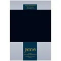 Produktbild: Janine Topper Comfort Jersey Spannbetttuch 180x200 cm - 200x220 cm | schwarz - schwarz
