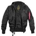 Produktbild: Alpha Industries MA-1 D-Tec SE Fliegerjacke black/black, Größe L
