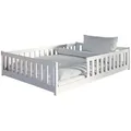 Produktbild: Kids Collective Bodenbett, Weiß, Holz, 140x200 cm, Kinder- & Jugendzimmer, Kindermöbel, Kinderbetten, Kindereinzelbetten