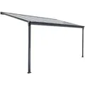 Produktbild: Terrassenüberdachung 312 x 303 x 226 / 278 cm (Grau) - Grau