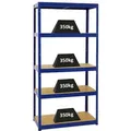 Produktbild: Proregal Schwerlastregal, Blau, Metall, Rechteckig, 90x180x45 cm, Freizeit, Heimwerken, Werkstatt, Schwerlastregale