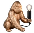 Produktbild: Reality Leuchten Tischleuchte, Leuchtmittel nicht inklusive, Tischlampe Nachttischleuchte Leselampe Affe goldfarben