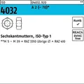Produktbild: Sechskantmutter Iso 4032 M 4 A 2