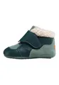 Produktbild: Affenzahn Krabbelschuh Leder Growy Babyschuh aus Leder für Mädchen und Jungen Klettverschluss warmgefüttert rutschfest Lauflernschuhe Hase - Petrol