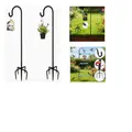 Produktbild: Schäferhaken 2 Stück 120 Cm Metall Gartenstecker Heavy Duty Rust Resistant