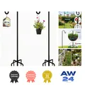 Produktbild: Garten Schäferhaken 2 Stück 120 Cm Metall Haken 5 Prong