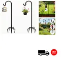 Produktbild: Schäferhaken 120 Cm Metall Haken 5 Zapfen Basis Schwerlast