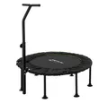 Produktbild: Hauki Fitnesstrampolin Indoor/Outdoor klappbar Mini Trampoline für Zuhause Bodentrampolin, Ø 102 cm, faltbar Ø102 cm Leise Rückprall mit verstellbare Haltegriff bis 150kg