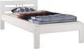 Produktbild: Einzelbett Futonbett 100x200 Kieferbett Massivholz weiß Bettgestell Zubehör wählbar V-60.64-10Wohne Zubehör