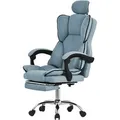 Produktbild: ML-Design Bürostuhl Ergonomisch Blau Höhenverstellbar mit Rückenlehne