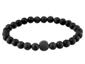 Produktbild: LIEBESKIND BERLIN Beads 6mm mit Logotag in Edelstahl, Onyx 17 cm LJ-0066-B-17