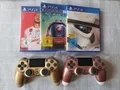 Produktbild: Sony PS4 2 Farbe Wireless Controller rose gold und Gold 3 Spiele GEBRAUCHT # is
