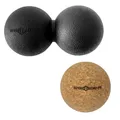 Produktbild: ø 6,5cm Lacrosse Duo Faszienball + Faszienball Cork 6,5cm | Massageball Ball