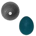 Produktbild: Sporttrend 24® Grip Ball blau + 6cm Faszienball | Massageball Selbstmassage