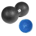Produktbild: Sporttrend 24® Faszienball Duoball 12cm + ø 9cm Massageball Igelball | Massage