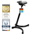 Produktbild: Werkfox® Stehhocker Ergonomischer Höhenverstellbarer Hocker; Stehhilfe Werkstatthocker Stehstuhl für Schreibtisch, Büro, Industrie