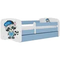 Produktbild: Kocot Kids Kinderbett Babydreams Waschbär 140x70 cm ohne Matratze in blau - Blau