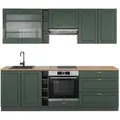 Produktbild: Vicco Küchenzeile, Grün, Anthrazit, Holzwerkstoff, Küchenblock,Rechteckig, 235x81.6x60 cm, Küchen, Küchenzeilen & Küchenblöcke, Küchenzeilen ohne Geräte
