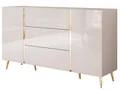 Produktbild: yourhouse24 Kommode ONYX Kaschmir goldenen Beinen Sideboard Push-Open / Goldgriffe 158 cm