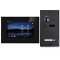 Produktbild: Balter EVO Video Türsprechanlage, Touchscreen, 7 Zoll Monitor, 2-Draht Bus, Türstation für Einfamilienhaus Türklingel, 150° Weitwinkel-Kamera, Schwarz