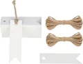 Produktbild: G2PLUS Weiß Klein Etiketten Tags, 7x2 CM Geschenkanhänger Mini, 100 Stück An
