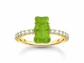 Produktbild: Thomas Sabo TR2459-414-6-52 HARIBO Ring mit Goldbär - Gummibärchen - Grün - Silber Gelbgold verg. & Zirkonia - Grün - Gr. 52