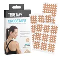 Produktbild: TRUETAPE Crosstapes – 130 Gitterpflaster in 3 verschiedenen Größen (72x S, 42x M, 16x L) inkl. Anleitung – Wasserfest & Extra Starker Halt – Original Akupunkturpflaster – Mix Pack