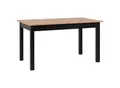 Produktbild: P & B Esstisch, Schwarz, Eiche Artisan, Holzwerkstoff, rechteckig, eckig, 70x76.5x120 cm, ausziehbar, Esszimmer, Tische, Esstische, Esstische ausziehbar